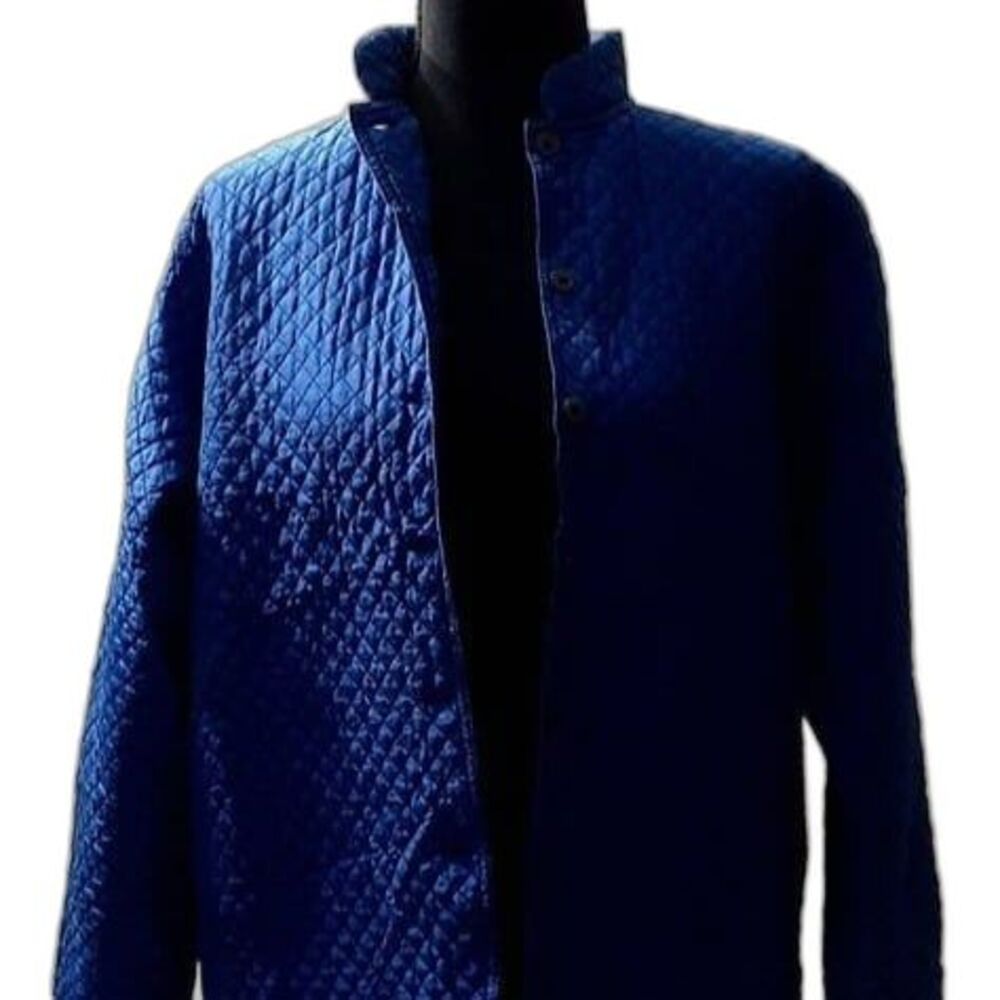 Kiko Women’s  Blue   Jacket  100% Silk Women's Size S Embroidered # 86